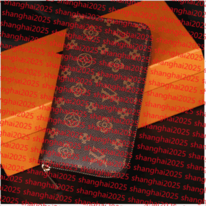 Designer Wallet M60017 Leather Wallet Women Zipper Long Card Holders Coin Purses Woman Shows Exotic Clutch Wallets