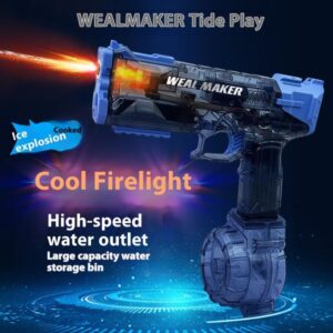 Electric Water Gun Linkage Return Chamber Spitfire Light Special Effects Fully Automatic Large Capacity Fire Shooting