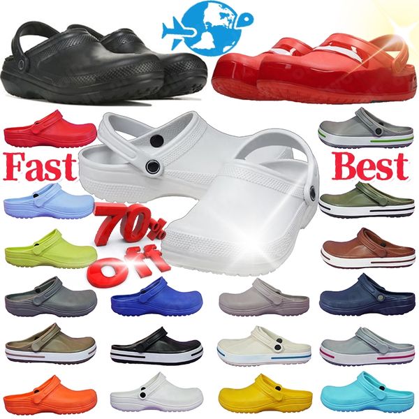 Free Shipping designer sandals women mens woman heels slides slipper Triple Black White Waterproof classic clogs sandal shoes