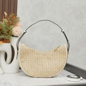 7A Designer bag straw bag Half Moon beach bag hobo shoulder bags Hobos Handbags Chain Purses Designer Crossbody Baguettes Lady Small Totes women summer Sunshine Bag