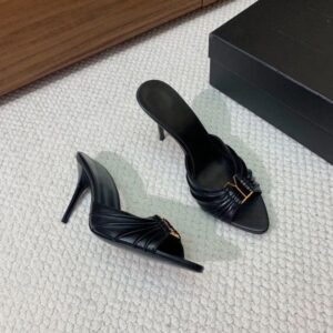 2025 New designer Sandals High heels Luxury women White collar classic dress Women 9 cm high heels 001