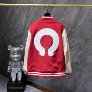 Mens Designer Cross woolen leather sleeve patchwork embroidered baseball uniform for both men and women