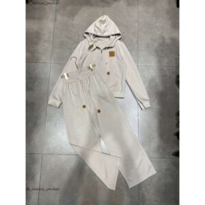 hoodie tracksuit designer women sportswear Designer fashion brand embroidery zipper coat outdoor leisure sports loose cotton hoodie pants two-piece set a3d