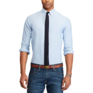 Men Casual Shirt Long Sleeve Solid Color Loose Fit Business Dress Shirt European Style Classic Fashion Embroidery Workwear Top Plus Size Designer Color horse Shirt