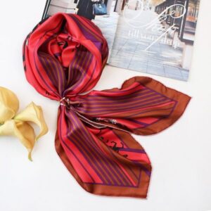 14 Momme Silk Twill 90 Square Scarf –822409