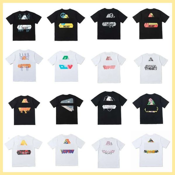 Mens tshirts Fashion T Shirt big P triangle graffiti print trendy Couple P t shirt Summer High Street womens shirts designer shirts asian size s-xl