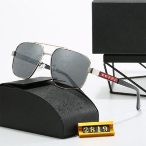 Luxury Sunglasses Designer Sunglasses for Men Women Fashion Sunglass Letter Legs Metal Frame Eyeglasses Round Full Frame Unisex Sun glass Polarized Light Lens