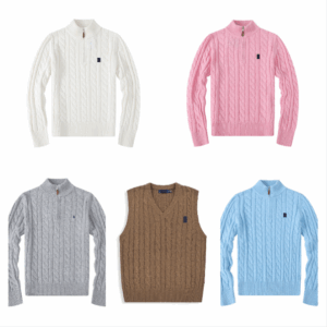 mens jumpers designer women sweater bottoming half pull zip hoodie knit horses weater pullover top autumn winter casual sleeve crew neck warm sweaters jumper 2025