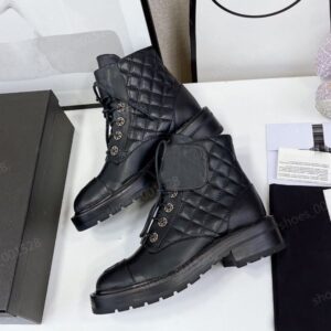 Top quality boots Fashion Martin Designer Boots Womens shoes Rhombus Ankle Boot block Black Pr Roman Bootss boodels Inspired Combat White Cowboy Chelsea boot