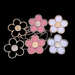 Designer Flower Brooch – For Both Men and Women Pearl Motherpiece Diamond Crystal Brooch Dress Pin Fashion Jewelry Accessory BlackWhite and Pink Three Colors