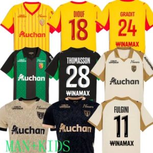 maillot RC Lens 24 25 26 soccer jerseys home away Saint-Barbe special KAKUTA FULGINI DIOUF SPIERINGS GANAGO SOTOCA WAHI Football Shirt 2024 2025 kids THIRD AWAY