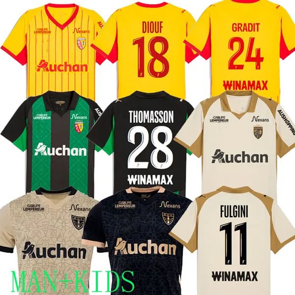 maillot RC Lens 24 25 26 soccer jerseys home away Saint-Barbe special KAKUTA FULGINI DIOUF SPIERINGS GANAGO SOTOCA WAHI Football Shirt 2024 2025 kids THIRD AWAY