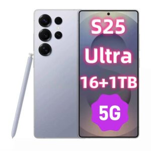 S25ultra 7.3Hd 16Gb+1Tb Smartphone Cell Dual SIM 5G Phone Display 13Mp+50Mp Camera Android 13 Mobile Fingerprint Face ID GPS 11Box