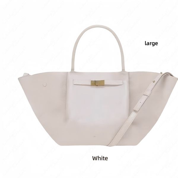White Large capacity tote bag Designer bag Luxury Bags Moon bag Womens Wings bag dumpling bag Shoulder bag crossbody bag Smooth Leather Handbag Casual Underarm bag