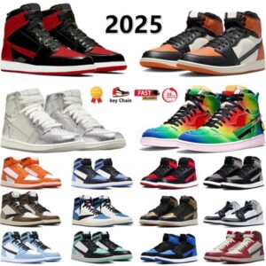 1 high 1s mens basketball shoes Shattered Backboard Reimagined Union x Varsity Red Satin Bred Patent UNC Toe StarFish men women trainers sports sneaker
