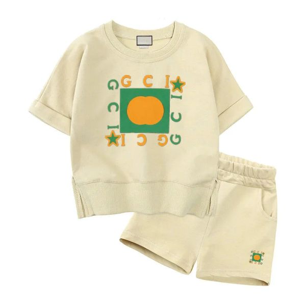 Luxury Children Clothing Casual Clothes Designer Girls Boys Baby Clothing Sets Spring Kids Vacation Outfits Summer T Shirt Short Pants 2pcs
