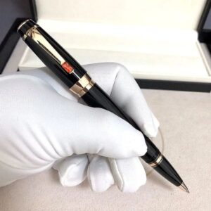 wholesale Promotion – Bohemies Black Resin Rollerball Classic 4810 Nib Writing Fountain Pen Stationery School Office Supplies With Gem And Serial Number