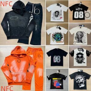 Designer Mens T Shirt Men Womens Shirts Summer Fashion clothes Tshirt Wash Letters Casual streetwear Washed Short Sleeve Man Tee Woman Tops Clothing US/Size S-XL NFC