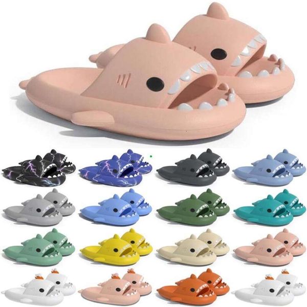 Free Shipping Designer shark slides one sandal slipper for men women GAI sandals pantoufle mules men women slippers trainers flip flops sandles color11