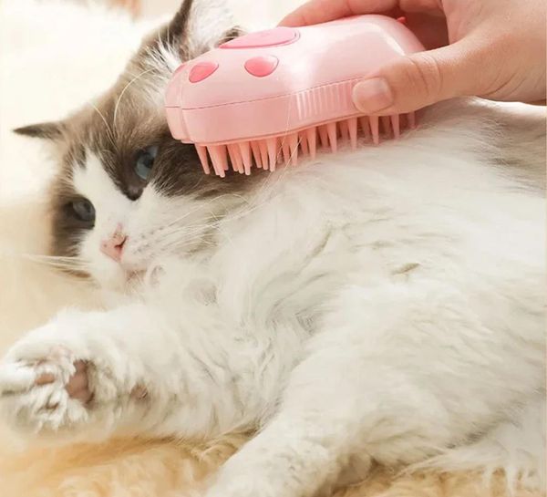 3 in 1 Pet Brush Cat Steam Brush Comb Dog Brush Electric Spray Cat Hair Brushes Massage Pet Grooming Hair Removal Combs