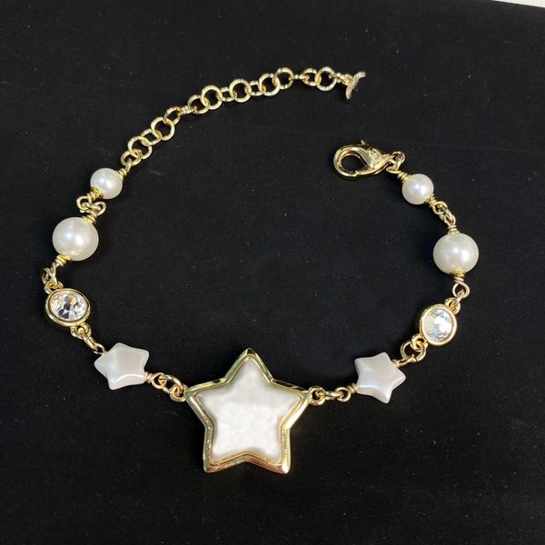 Gold Plated Bracelet Brand Designer Pearl Bracelet Bangle Luxury Jewelry Gift Birthday
