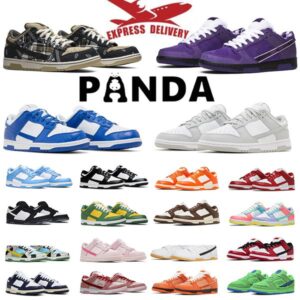 Classic Designer Outdoor shoes For Men Women Panda Black White Triple Pink Lobster Leather Trainers Sneakers Sports Outdoor Recreation