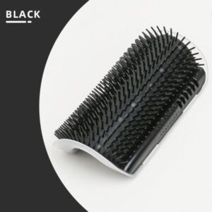 Cat Care Combo: Soft Bristle Massage Brush & Corner Scrapper Comb for Easy Shedding Management