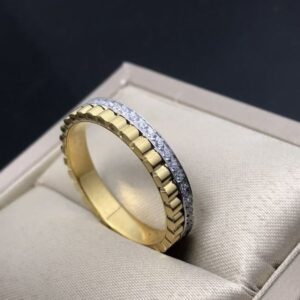 High-End Black-White Diamond Inlayed Men's Wedding Jewelry in Premium Sterling Silver