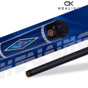 OKHEALING 1/2 Split 12.4mm Tip Blue Technology Wood Cue Butt Carbon Fiber Shaft Length 58in Weight Adjust 19~20oz Radial Pin Billiard Cue Pool Game Cues