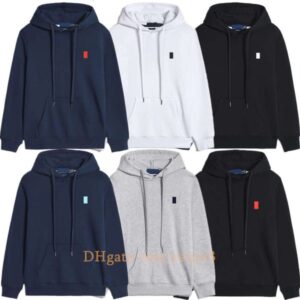 Men hoodie polo Embroidery Small horse sweatshirts Kangaroo pocket Hooded Outerwear Hoodies autumn winter Hoodie sport Pullover Designer hoodie Streetwear
