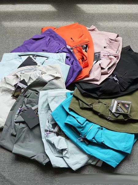 Mens designer jacket embroidery Outdoor Waterproof Windbreaker Hiking Jackets Three Layer Mens Womens Camping Coat