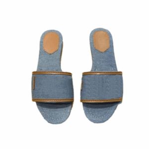 Luxury Diamond Slippers Embroidered Fabric Slides Sandals Paris Designer Slide Women Summer Ladies Beach Sandal Party Wedding Flat Slipper Shoes size 36-42