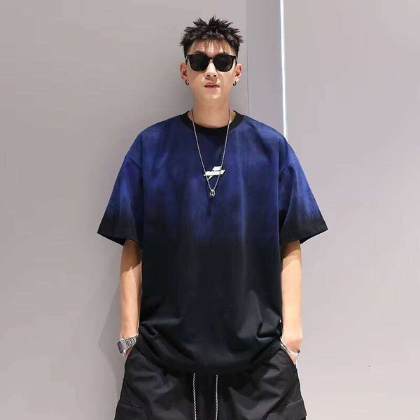 100% Washed Cotton Short Sleeve 240g O-Neck Men's T-Shirt Manufacturer Embroidered Solid