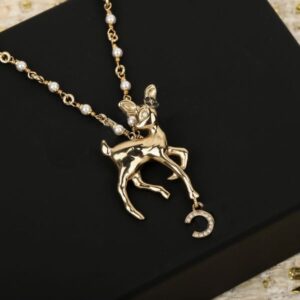 Designer Necklace Pearl Pendant Gold Plated Bracelet Earrings Jewelry Choker Chains Necklace Wedding Gift Party