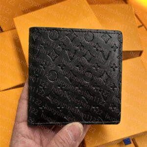High quality Designers Genuine Leather Fashion Designer Wallets Retro Handbag For Men Classic Card Holders Coin Purse Famous Clutch Wallet With Box