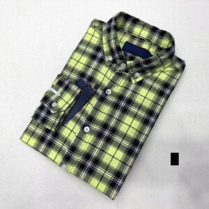 Men Plaid Long Sleeve Shirt British Style Comfortable Business Casual Shirt High Quality Designer Shirt for Spring Autumn Small Check Shirt for Men