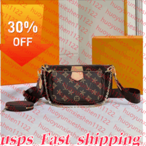 11A Designer Bag 3pcs/Set Multi FELICIE POCHETTE Chain Women Bags Handbag Crossbody Purse Louise Woman Shoulder Bags Lady Tote Bag Wallet Orange Box