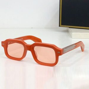 Luxury Mens Womens Rectangular Sunglasses SANDROI Mens Acetate Rectangular Frame Sunglasses UV400 Protective Womens Designer Casual Vacation Sunglasses