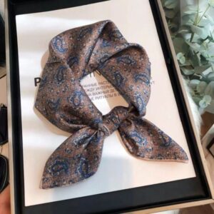 Handmade curled silk modern men and women all-match British style silk scarf –870513