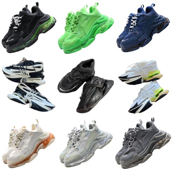 Designer sandals straps chunky sneakers women's breathable casual shoes fashion luxury brand damping platform outdoor comfortable non-slip soles black white