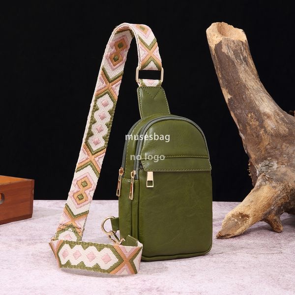 New men's and women's universal high quality crossbody bag fashion wide shoulder belt retro Bohemian women's Fanny pack