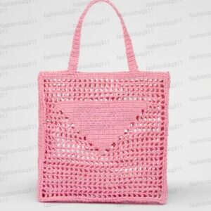 Large Capacity Woven BagDesigner Lafitee grasss Bag Beach Bag Luxury bag Summer Straw Bag Fashion Mesh Hollow Woven tote bag Black Apricot Vacation bag Travel Bag