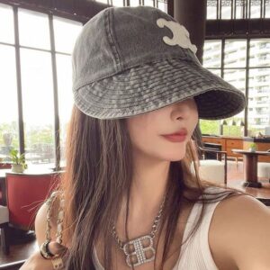 Luxury bucket hat Wide brim hats Designer bucket hat Beach hat Sun Protection cap mens women canvas denim basin hats Summer Sun Hat with Adjustable Chin Strap hat