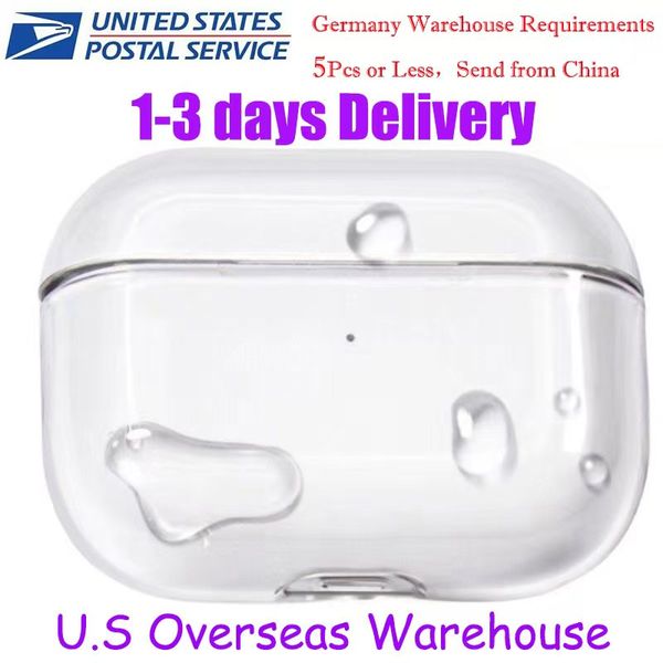 USA Stock For Apple AirPods 4 AirPods pro 2 Headphone Accessories Silicone Protective Headphone Cover Headphone silicone Case