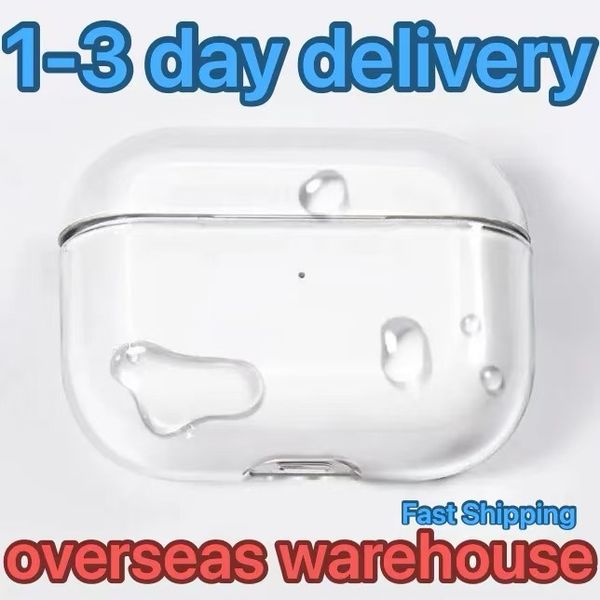 USA Stock For Apple Airpods Pro 2 3 nd Generation airpod 4 pro s Headphone Accessories Solid TPU Silicone Protective Earphone Cover Wireless Charging Shockproof Case