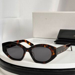 Summer Womens Sunglasses CL40238 Womens 100% UV Protection Retro Flat Fashion Glasses Acetate Fiber Frame Glasses Womens Designer Elliptical Sunglasses