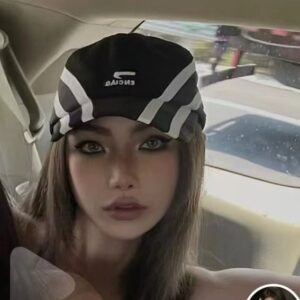 Embroidered baseball cap summer anti roll cap duckbill cap cool flip 2025 top designer