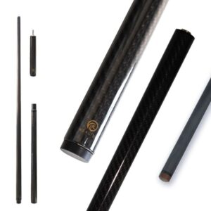 3-PC Carbon Fiber Cue Stick Break Jump Carbon Pool Cue Stick 3K Black Technology Bakelite 13.8mm 1247mm/48in 20oz Billiard Stick