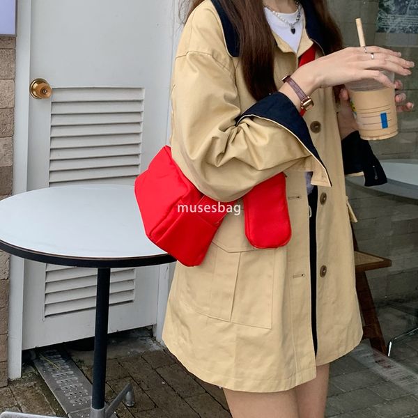 Red casual toast bag, new summer three-dimensional crossbody small square bag female niche versatile single shoulder underarm bag