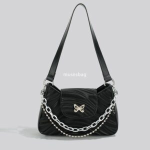 The latest trendy chain bag for women trendy and niche design versatile underarm bag high-end butterfly shoulder bag portable and crossbody bag for outdoor use